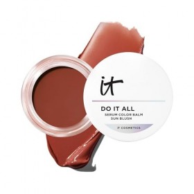 IT COSMETICS, Blush Crème + Bronzer 2 en 1 Confidence In A Sun Blush, Effet Bonne Mine, Autobronzant, Teint Glowy, À lAcide 
