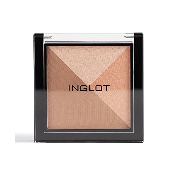 Inglot Poudre Bronzante & Illuminatrice Multicolour | pour Sculpter et Mettre en Valeur le Visage | Fini Lisse et Uniforme |