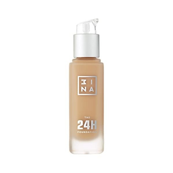 3INA MAKEUP - The 24h Foundation 639 - Fond de Teint Jaune nu foncé avec Sous-Teinte Jaune - Fond de Teint Couvrant Imperfect