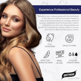 Graftobian HD Glamour Creme Foundation Palette, Cool 1 by Graftobian