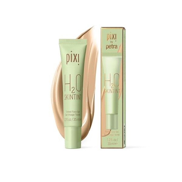 Pixi Beauty H2O SkinTint | Gel Teinté Hydratant | Texture Légère et Résistante à l’Eau | Unifie le Teint et Réduit les Rougeu