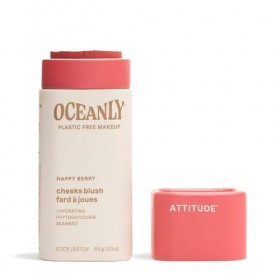 ATTITUDE Oceanly Fard à Joues, EWG Verified, Phtyoglycogène Hydratant, Ingrédients dOrigine Naturelle, Maquillage Végane, Ha