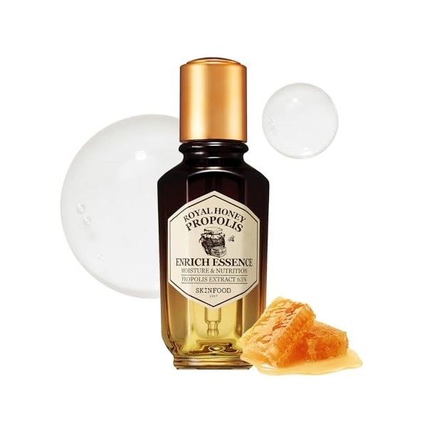 SKIN FOOD since 1957 Toner dessence denrichissement à la propolis royale au miel- Sérum pour le visage à la propolis dabei