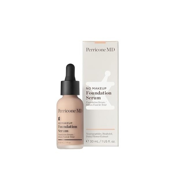 Perricone MD No Makeup Foundation Serum Porcelain 30ml -Lightweight, Buildable Coverage with Semi-Matte Finish – Visibly Fade