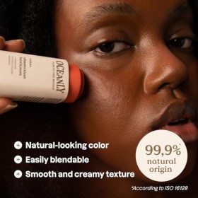 ATTITUDE Oceanly Fard à Joues, EWG Verified, Phtyoglycogène Hydratant, Ingrédients dOrigine Naturelle, Maquillage Végane, Co