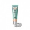 IT COSMETICS, CC+ Crème Natural Matte SPF 40, Haute Couvance et Contrôle de Brillance, Peaux Mixtes à Grasses, Avec Sérum Équ