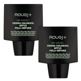 Rougj BB Magic Crème Teintée SPF15 Lot de 2 Peaux Mixtes à Grasses – BB Crème Anti-Imperfections, Hydratante, Sébo-Régulatric