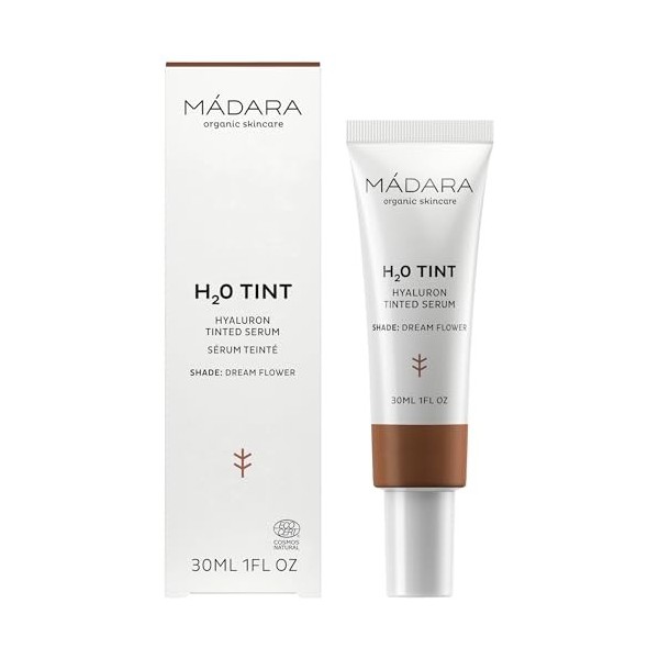 MÁDARA H2O Tint Hyaluronic Tinted Serum, 5 Dream Flower 30 ml - Un sérum teinté qui apporte hydratation et fraîcheur à chaqu
