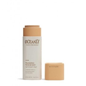 ATTITUDE Oceanly Fond de Teint, EWG Verified, Phytoglycogène Hydratant, Ingrédients dOrigine Naturelle, Perfecteur de Teint 