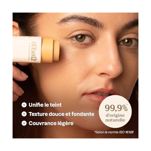 ATTITUDE Oceanly Fond de Teint, EWG Verified, Phytoglycogène Hydratant, Ingrédients dOrigine Naturelle, Perfecteur de Teint