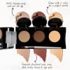 Crème Concealer de Dermaflage, Palette Concealer 3 en 1, Anti-cernes haute couvrance, Imperméable, Formule Mélangeable pour u