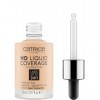 Catrice HD Liquid Coverage Fond de teint liquide, Maquillage, Liquide étanche avec Pipette, Maquillage pour le visage, 3 x 30