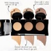 Crème Concealer de Dermaflage, Palette Concealer 3 en 1, Anti-cernes haute couvrance, Imperméable, Formule Mélangeable pour u
