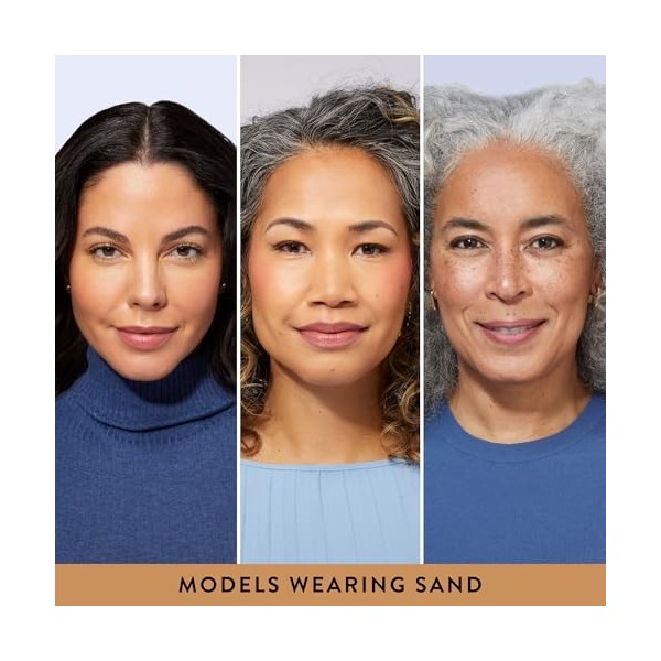 Laura Gel New York Baked Balance-N-Brighten Fond de teint correcteur de couleur, sable + pinceau Kabuki