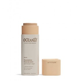 ATTITUDE Oceanly Fond de Teint, EWG Verified, Phytoglycogène Hydratant, Ingrédients dOrigine Naturelle, Perfecteur de Teint 