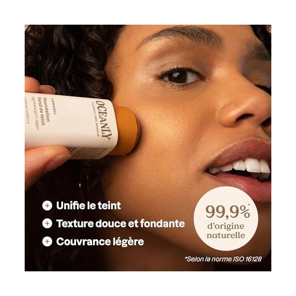 ATTITUDE Oceanly Fond de Teint, EWG Verified, Phytoglycogène Hydratant, Ingrédients dOrigine Naturelle, Perfecteur de Teint 