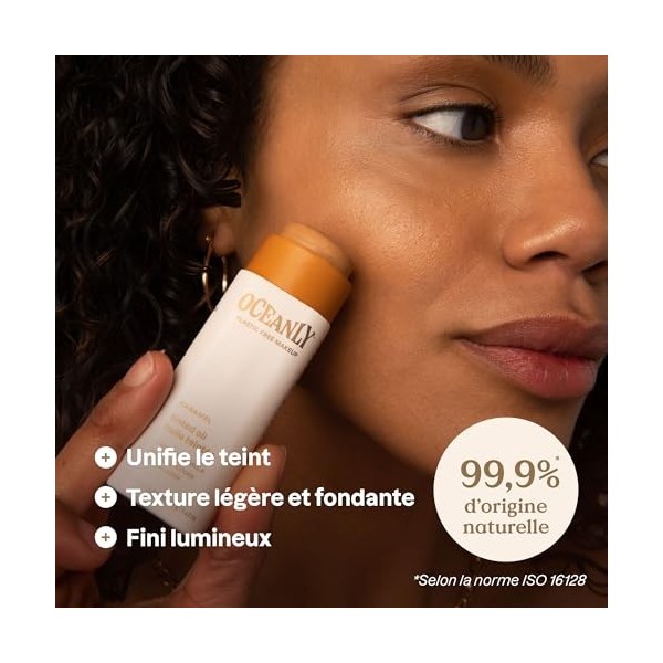 ATTITUDE Oceanly Huile Teintée, EWG Verified, Phytoglycogène Hydratant, Ingrédients dOrigine Naturelle, Perfecteur de Teint