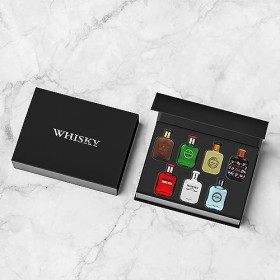 WHISKY Collection de Parfum • Coffret 7 Miniatures • Eau de Toilette • Parfums Homme • Pour lui • Cologne • EVAFLORPARIS