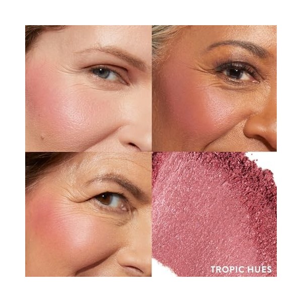 LAURA GELLER Blush Polvere Cotto Blush-n-Brighten Tropic Hues – Fard Make Up in Polvere Marmorizzato, Cremoso e Leggero, Fi