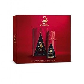 SCORPIO - Coffret 2 produits Rouge - Coffret Cadeau Homme - Eau de toilette flacon 75ml et Déodorant atomiseur 150ml