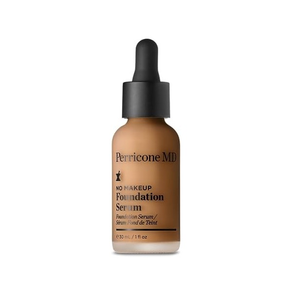 Perricone MD No Makeup Foundation Serum Tan 30ml - Lightweight, Buildable Coverage with Semi-Matte Finish – Visibly Fades Dar