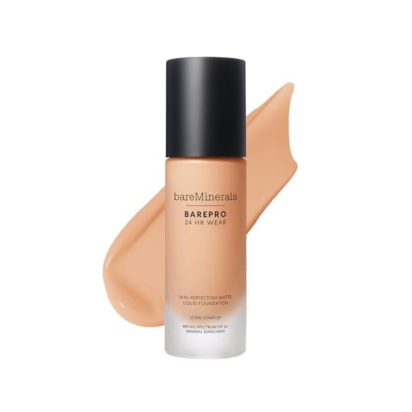 BAREPRO 24HR Wear Fond de teint liquide mat minéral SPF20 - Light 21 Warm - 30 ml