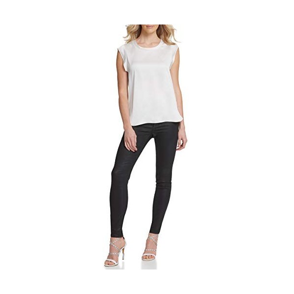 DKNY SPORTSWEAR Fond de Teint pour Femme P9ra6bwb Flutter Foundation à Manches Longues, Ivy - Ivoire, M