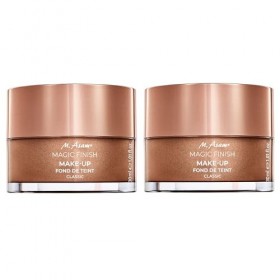 Mousse de maquillage Classic Duo 2 x 30 ml – Fond de teint, base, poudre et anti-cernes 4 en 1 – Couvre le teint, illumine 