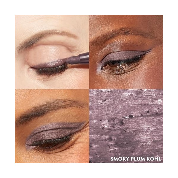 LAURA GELLER NEW YORK Matita Occhi Kohl Kajal Lunga Tenuta Smoky Plum Kohl – Matita per Occhi Idratante e Intensa con Tempe