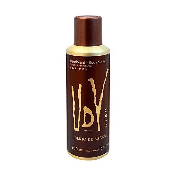 Ulric de Varens Coffret UDV Star Eau de Toilette, 100 ml + Déodorant, 200 ml, 1 Unité