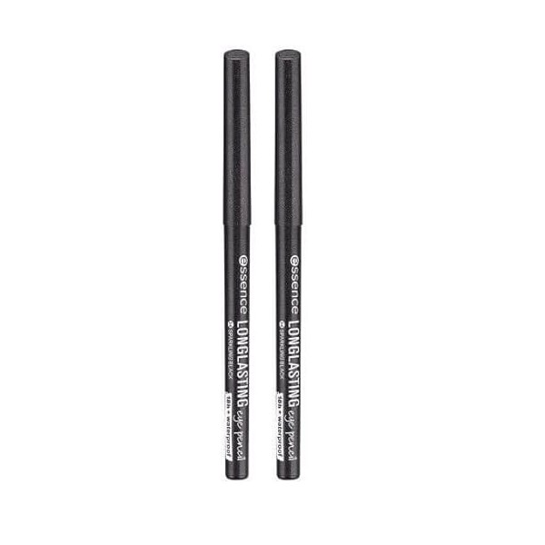 Essence - Crayon Yeux Longlasting - 34 sparkling black Lot de 2