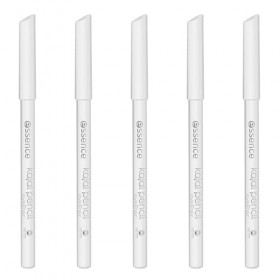 essence kajal N°04 White Lot de 5 crayons définissants, longue durée, végétaliens, sans particules de microplastique, sans na