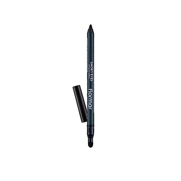 Flormar Smoky Eyes Waterproof Eyeliner – crayon yeux waterproof longue tenue avec applicateur éponge – couleur intense, textu