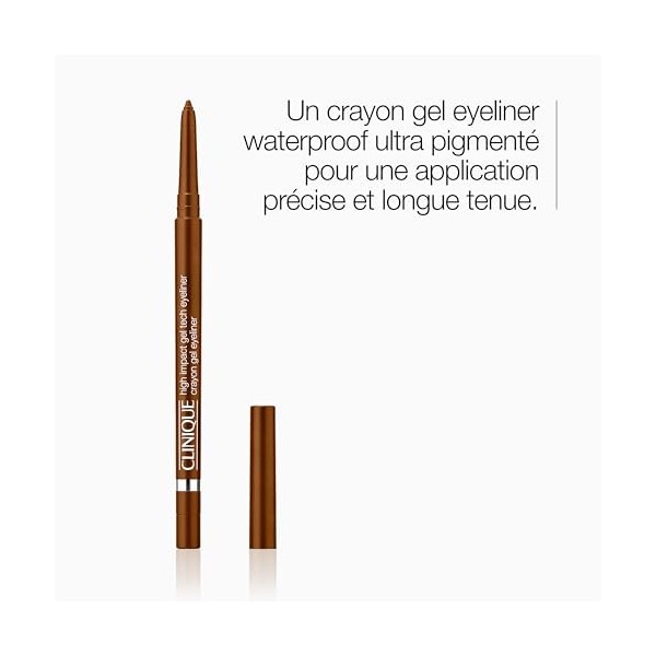 Clinique High Impact Crayon Gel Eyeliner | Waterproof, Ne Coule Pas + Convient aux Yeux Sensibles, 0.35 g