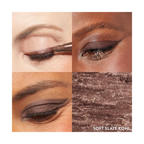 LAURA GELLER NEW YORK Matita Occhi Kohl Kajal Lunga Tenuta Soft Slate Kohl – Matita per Occhi Idratante e Intensa con Tempe