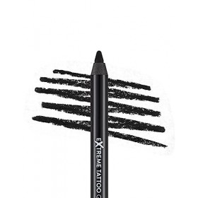 Flormar Extreme Tattoo Gel Pencil – Eyeliner Gel Waterproof Effet Tattoo – Crayon Pailleté Prune Hautement Pigmenté – Maquill