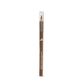 Manhattan BrowTastic Crayon à sourcils - Crayon à sourcils marron avec fibres repulpantes pour des sourcils denses et défini
