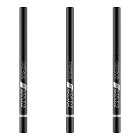 Catrice Inside Eye Khol Kajal, schwarz, Kajalstift Nr. 010 Black Is The New Black, 3er Pack 3 x 0,3g , Kohle, Make up