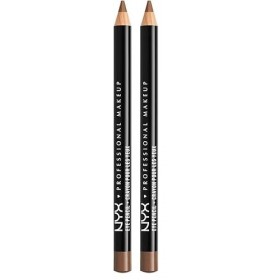 NYX Professional Makeup - Slim Eye Pencil - Crayon eyeliner - Fins et affûtés - Formule crémeuse - Longue tenue - Light Brown