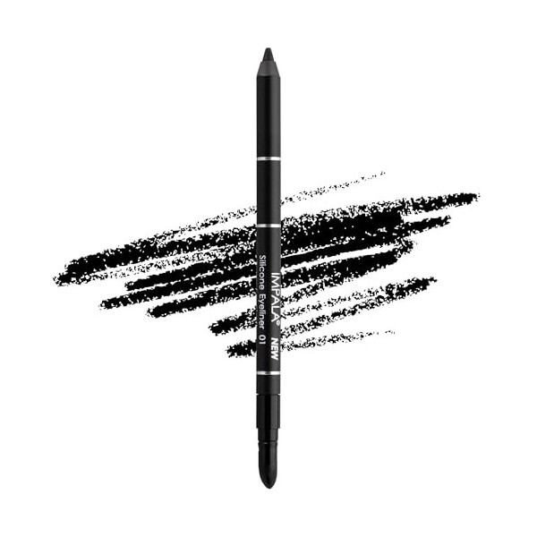 Impala - Crayon Pour les Yeux Waterproof Avec Gomme en Silicone | 01 Noir Mat | Ligne Définie ou Effet Flouté | Texture Créme
