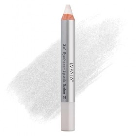 Crayon Jumbo Impala 3 en 1 | Couleur 01 Blanc | Ombre à Paupières, Rouge à Lèvres et Fard à Joues | Texture Lisse et de Longu