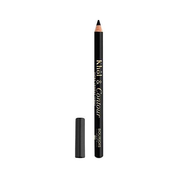 Bourjois - Khôl & Contour Crayon Yeux Couleur intense - 02 Ultra Black - 1,2 g Lot de 2 