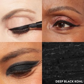 LAURA GELLER NEW YORK Matita Occhi Kohl Kajal Lunga Tenuta Deep Black – Matita per Occhi Idratante e Intensa con Temperino 