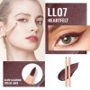 OULAC Crayon Yeux Waterproof, Eye Liner et Lip Liner Prune Mat avec Couleur Intense, Eyeliner Anti-salissures Texture Lisse e