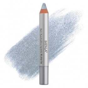 Crayon Jumbo Impala 3 en 1 | Couleur 06 Argent Clair | Ombre à Paupières, Rouge à Lèvres et Fard à Joues | Texture Lisse et d