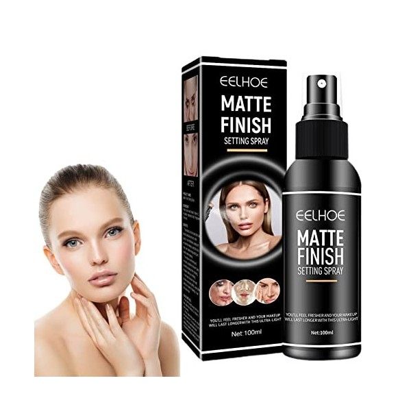 Spray Fixateur De Maquillage Mat Spray De Finition Maquillage Makeup Spray Fixateur Longue Durée Pour Peaux Grasses