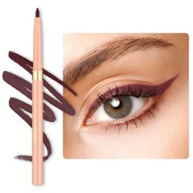 OULAC Crayon Yeux Waterproof, Eye Liner et Lip Liner Prune Mat avec Couleur Intense, Eyeliner Anti-salissures Texture Lisse e