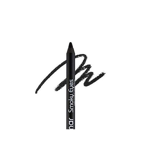 Flormar Smoky Eyes Waterproof Eyeliner – crayon yeux waterproof longue tenue avec applicateur éponge – couleur intense, textu