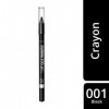 Rimmel - Crayon Khôl Scandaleyes Waterproof - Couleur intense - Texture Douce - 001 Black - 1,3gr Lot de 2