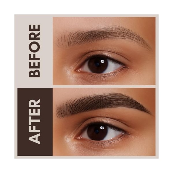 2CHILL Crayon à Sourcils Incurvé à 30°, Stylo à Sourcils Professionnel 2 en 1, Eyebrow Pen Waterproof à 4 Pointes, Microbladi...